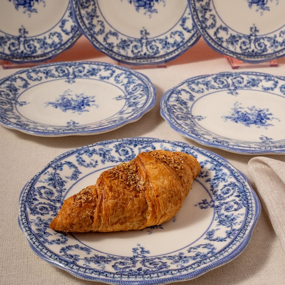 Fecra Majestic Blue 6 Parça Pasta Tabağı Seti
