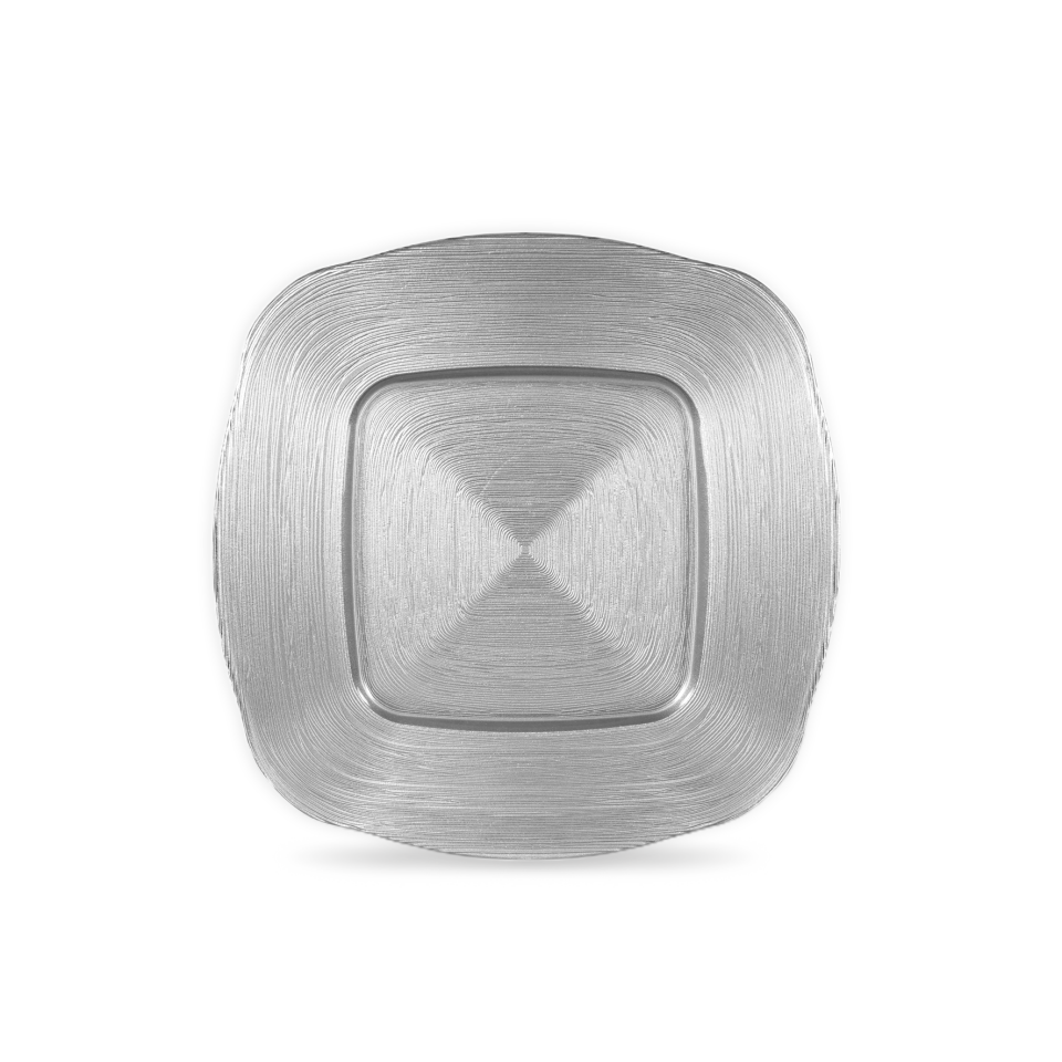 Fecra Trendy Circle  6 Parça Cam Supla Seti Gümüş