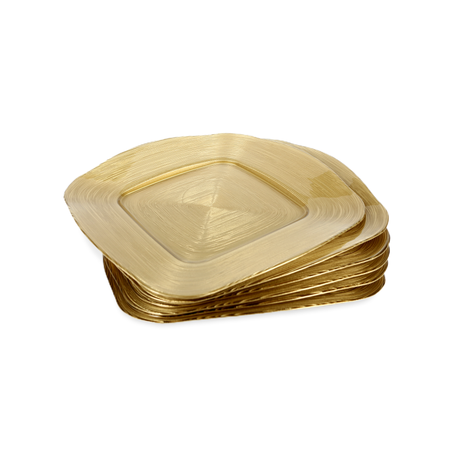 Fecra Trendy Circle  6 Parça Cam Supla Seti  Altın