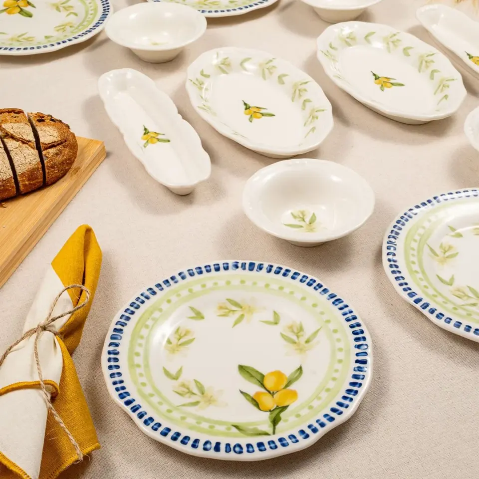 Fecra 14 Parça Casa Limone Kahvaltı Takımı