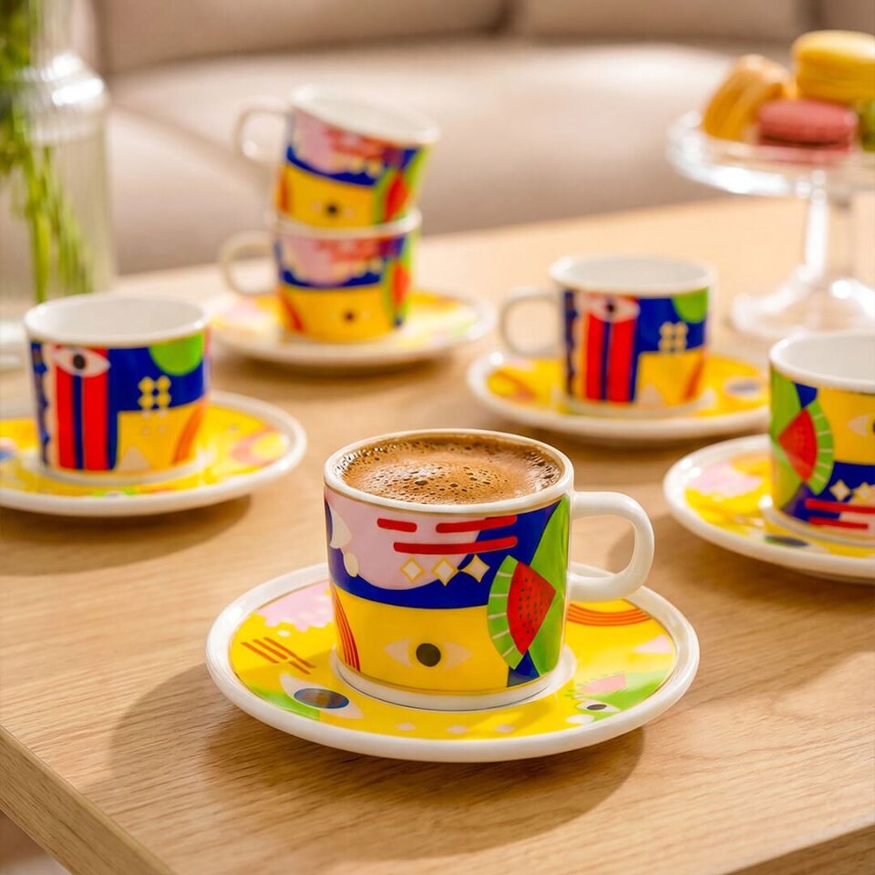 Fecra Scala 12 Parça Kahve Fincan Takımı