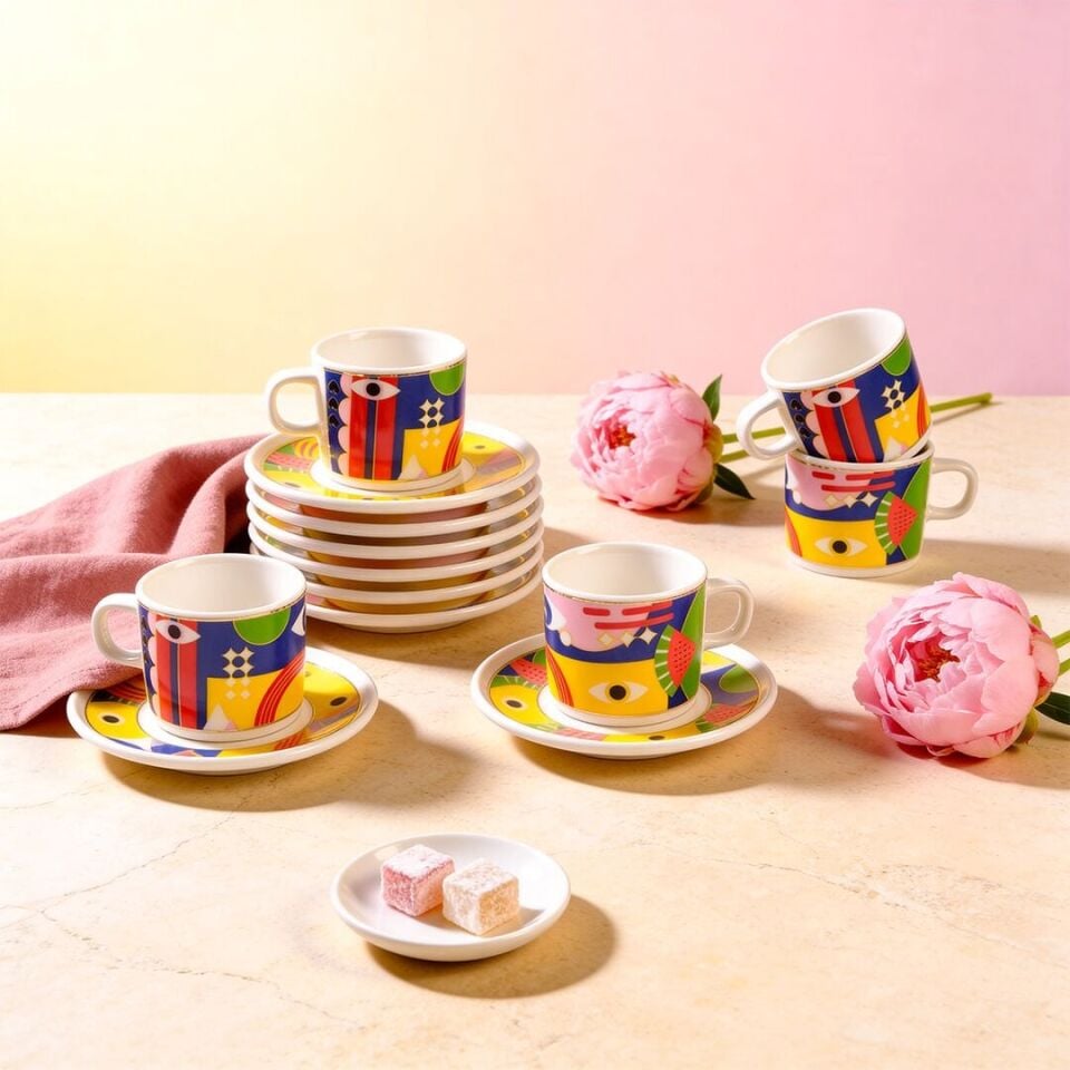 Fecra Scala 12 Parça Kahve Fincan Takımı