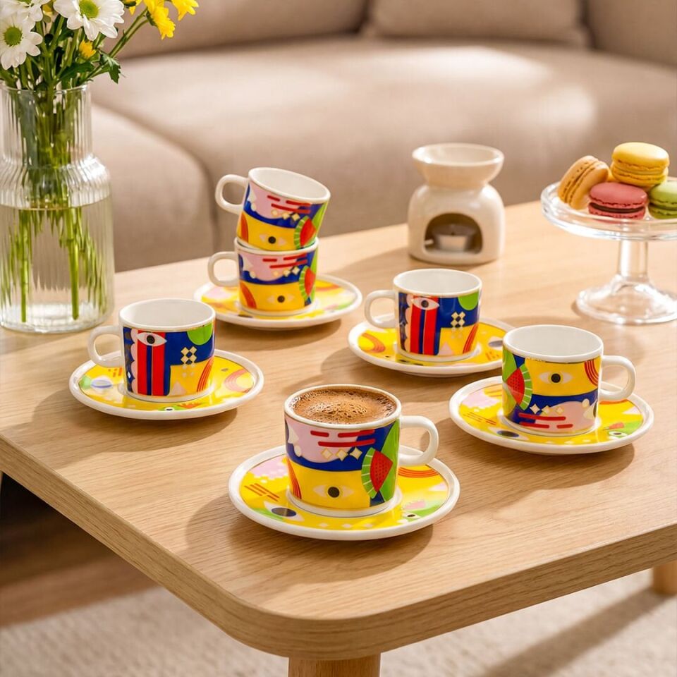 Fecra Scala 12 Parça Kahve Fincan Takımı