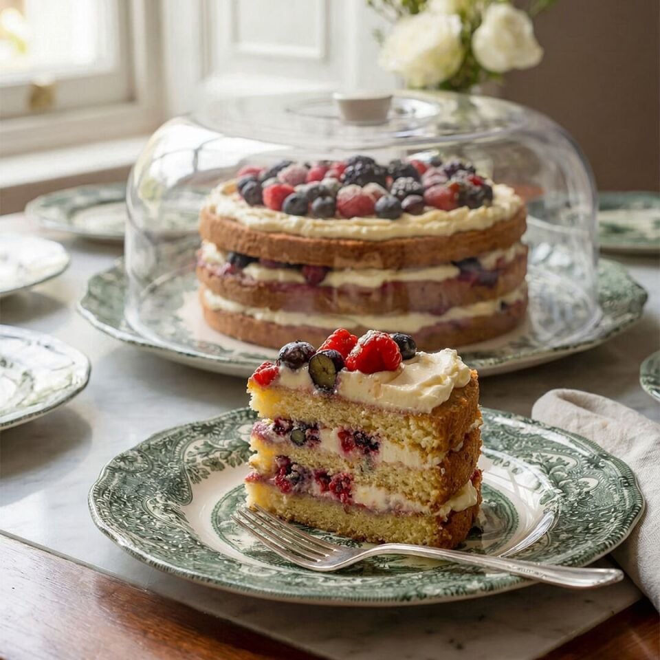 Fecra Vintage Emerald 8 Parça Sunum Seti