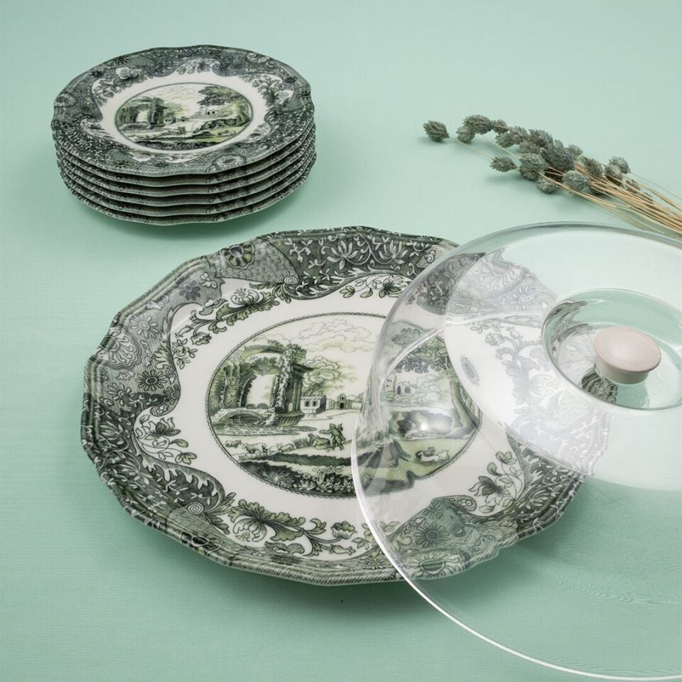 Fecra Vintage Emerald 8 Parça Sunum Seti